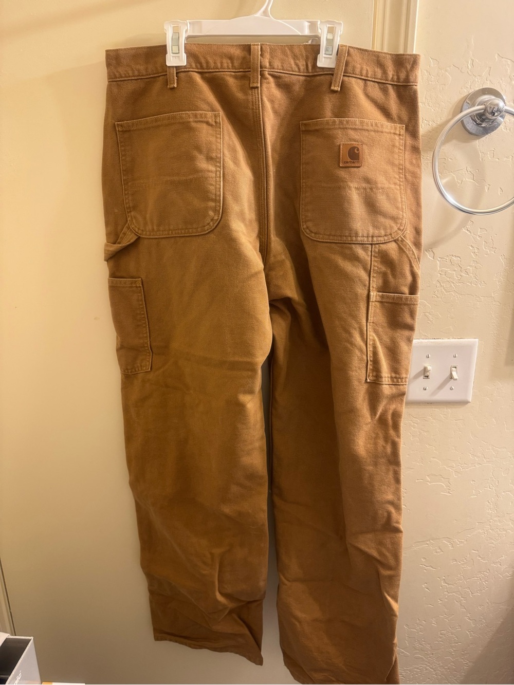 Vintage Carhartt Blanket-Lined Firm Duck Carpenter Pants 36 x 32